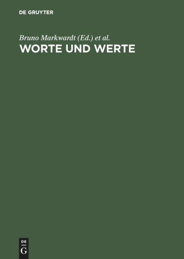Worte und Werte