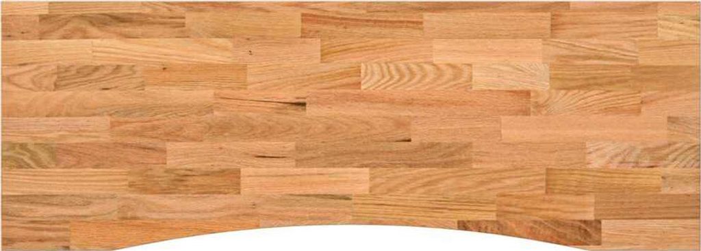 Schreibtischplatte Hellbraun 140x60x2,5 cm Massivholz Eiche