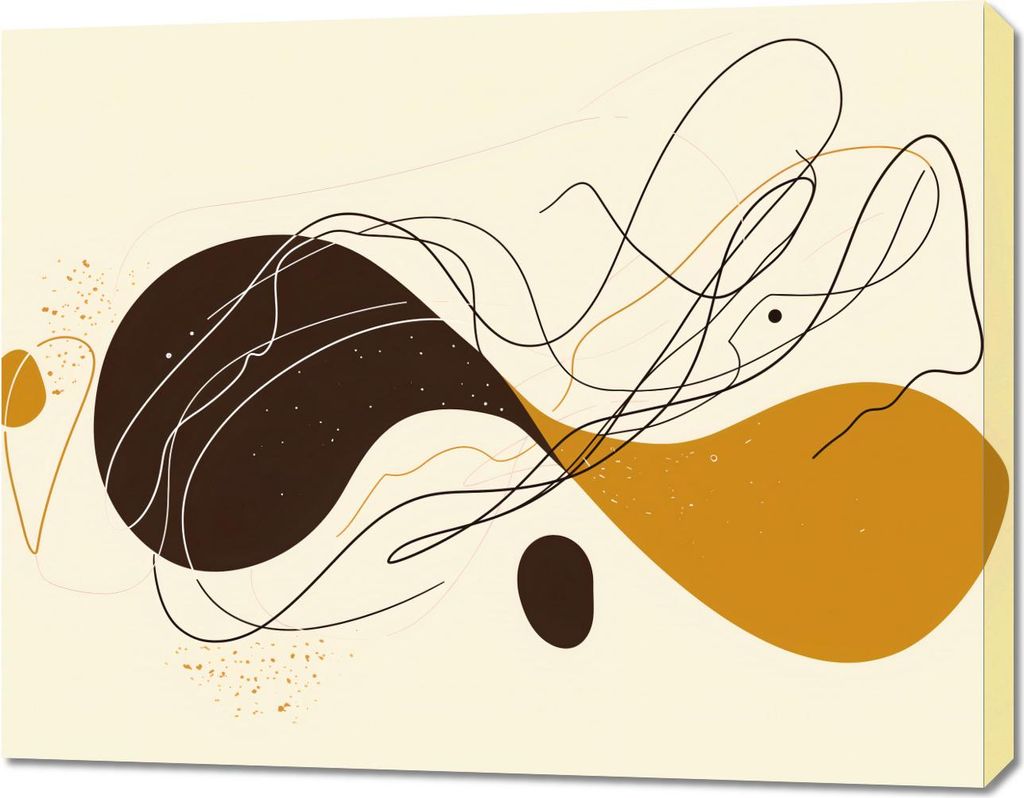 Bild 90x70cm Symphonie von Linien und Formen