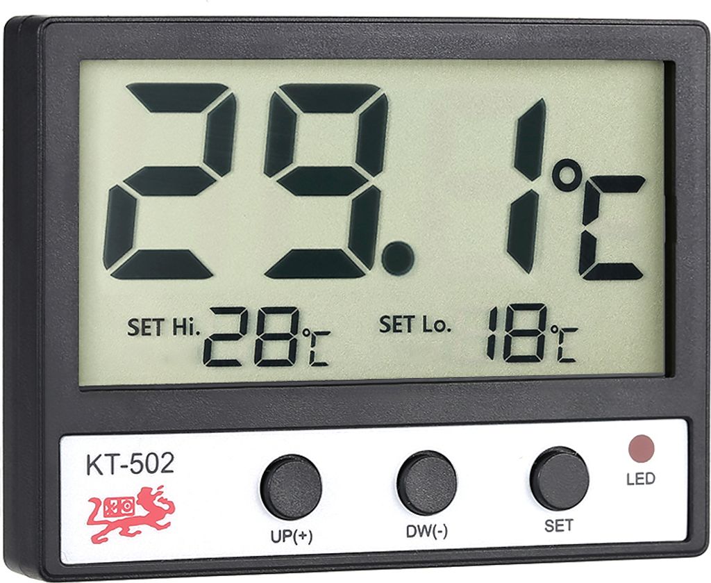 LCD-Digital-Fisch-Behaelter-Aquarium-Thermometer Wassertemperaturmessgeraet ¡ã C / ¡ã F Hoch / Niedrig-Temperatur-Alarm
