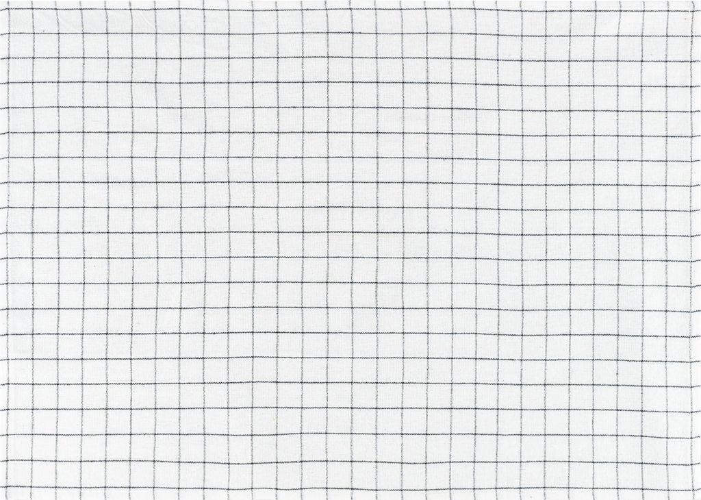 Krumble Geschirrtuch mit kleinen Quadraten - Karomuster - Geschirrtücher - Glastücher - Küchentücher - Baumwolle - Weiß und schwarz - 40 x 60 ...