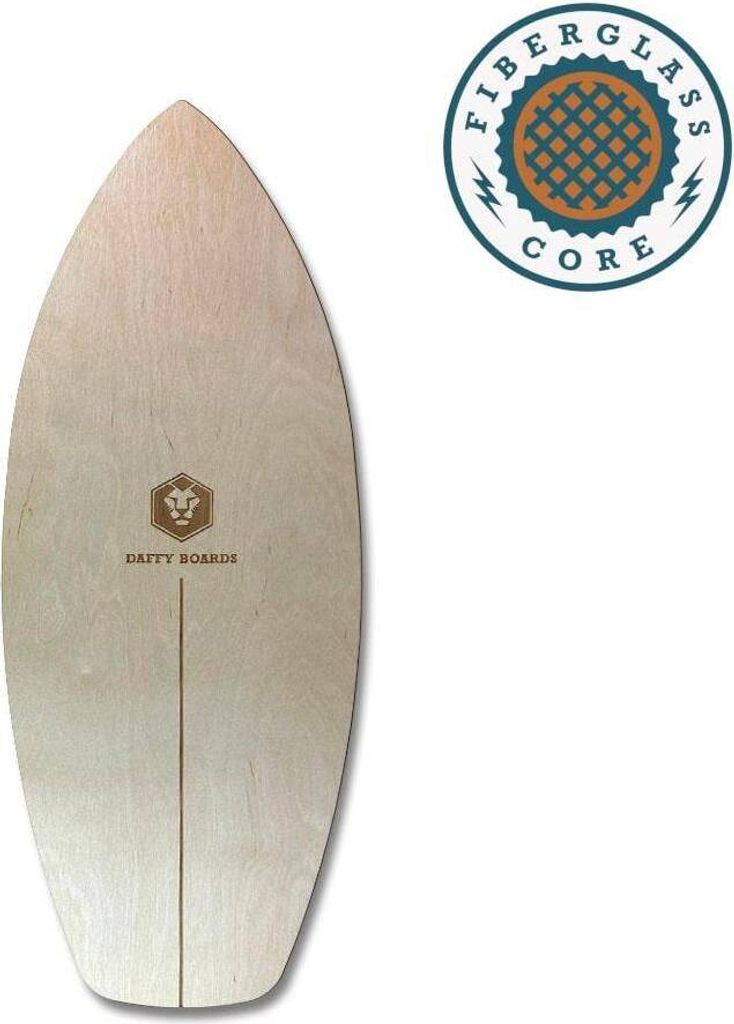 Daffy Boards Surf Style Balance Board mit Fiberglas-Kern - Design: Nature