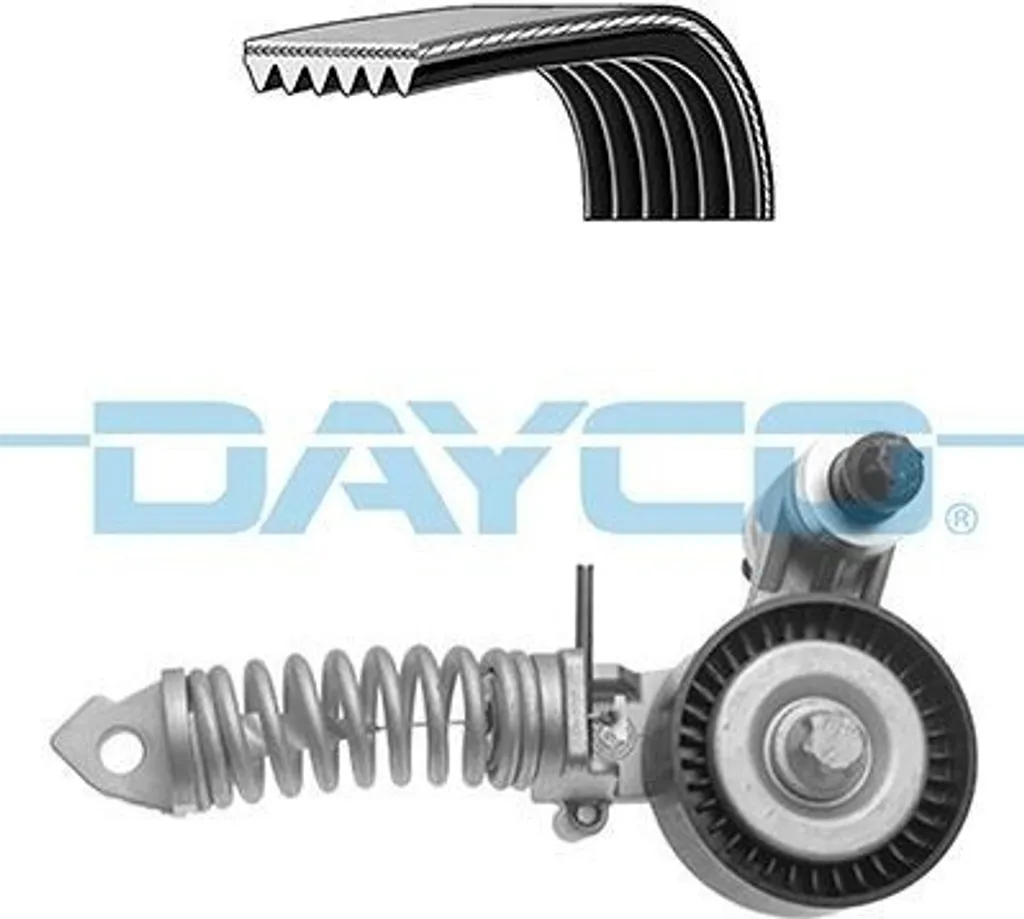 Courroie trapézoïdale crantée DAYCO KPV498 haute résistance Mokka