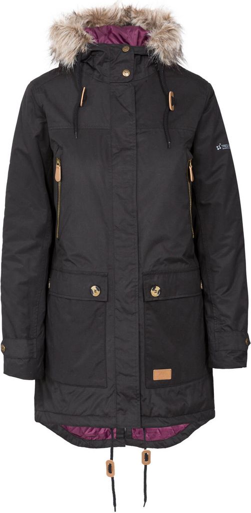Trespass - "Clea" Parka Wasserfest für Damen TP3067 (L) (Schwarz)
