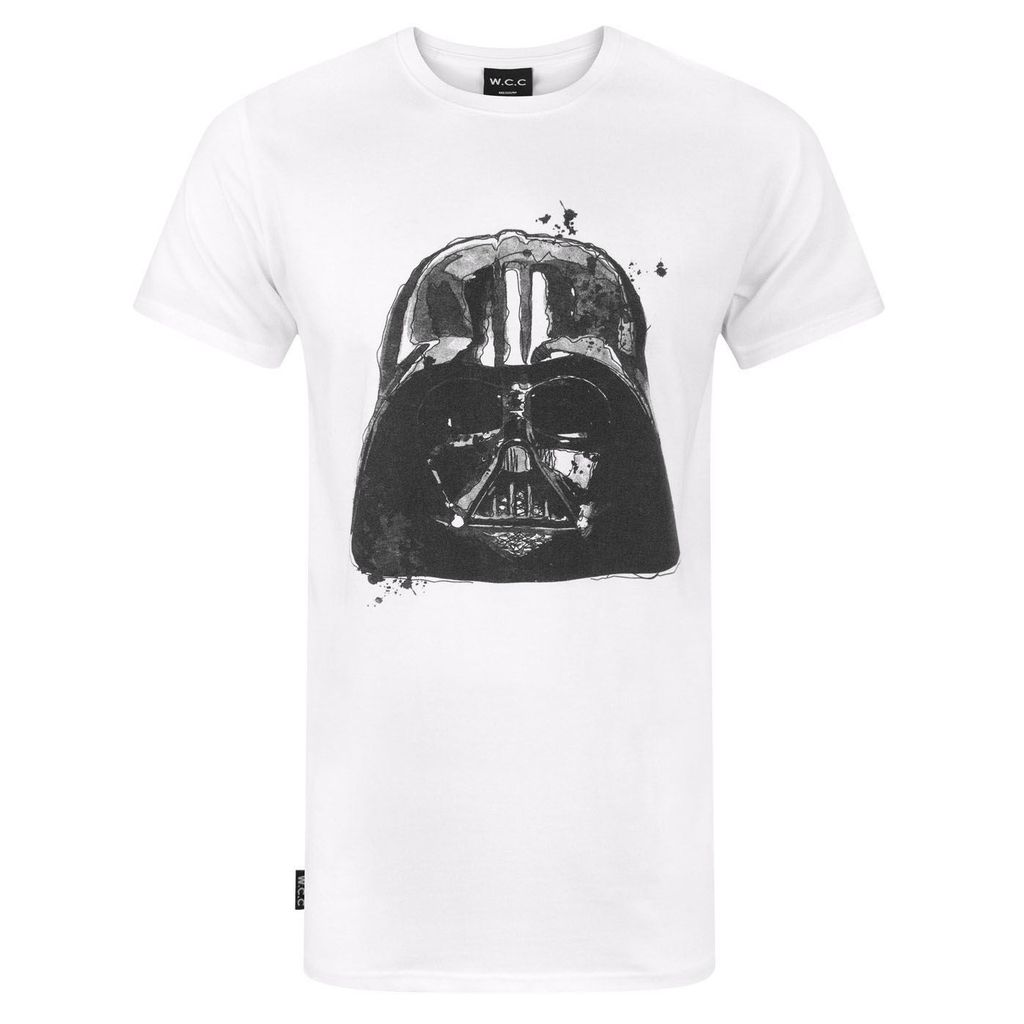 W.C.C - Darth Vader T-Shirt für Herren/Damen Uni NS6178 (2XL) (Weiß)