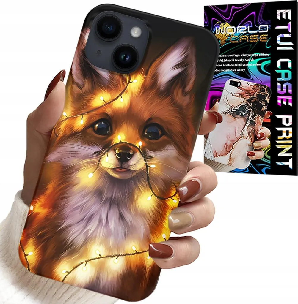 Custodia iPhone 15 Plus Volpe della Foresta + Vetro Temperato Omaggio