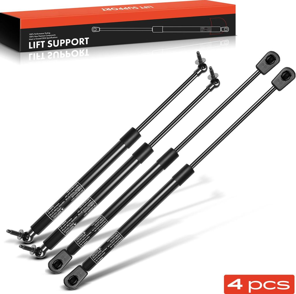 Frankberg 4x Gasfeder Motorhaube Heckklappe für Jeep Grand Cherokee III 2005-2010