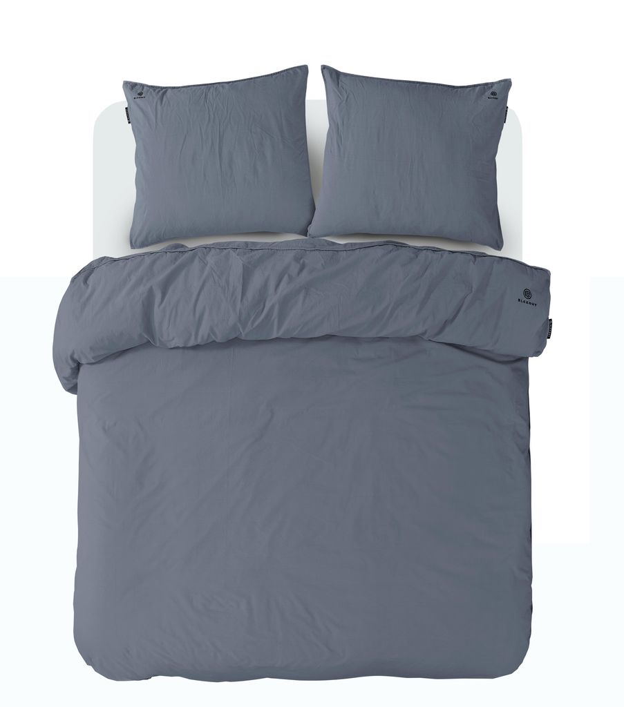 Kayoom - Bettwäsche BLCKOUT Texas 125-DE Blau / Grau Grösse: 135cm x 200cm / Grösse: 80cm x 80cm