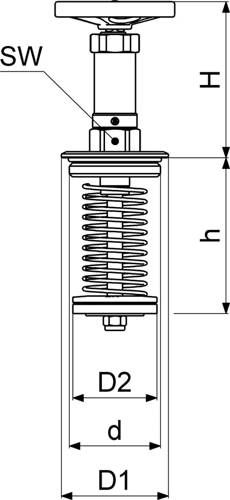 Tête de vanne pour installation eau potable DN65 2 1/2 avec joint EPDM
