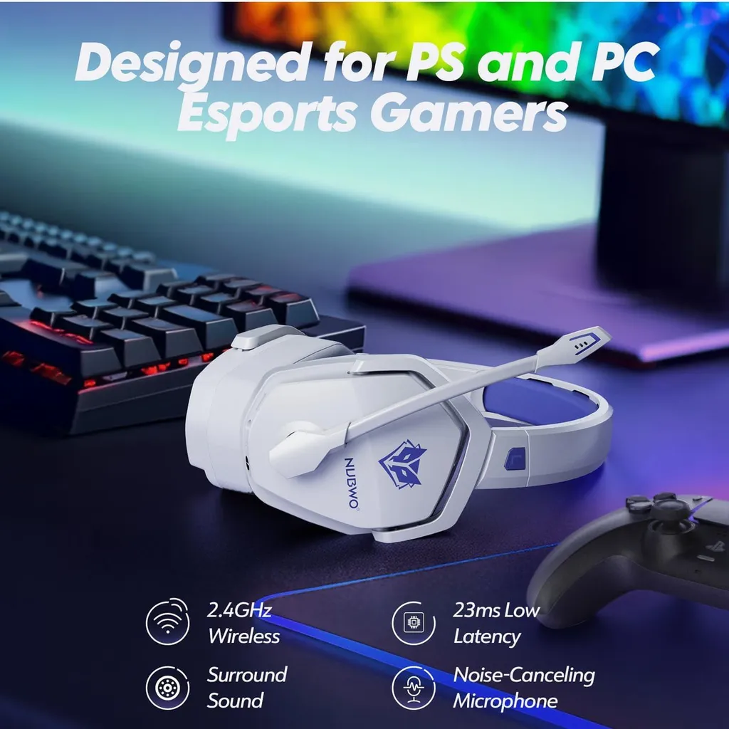 G06 Cuffie Wireless Gaming: Comfort e Potenza per PS5 e Switch - 5