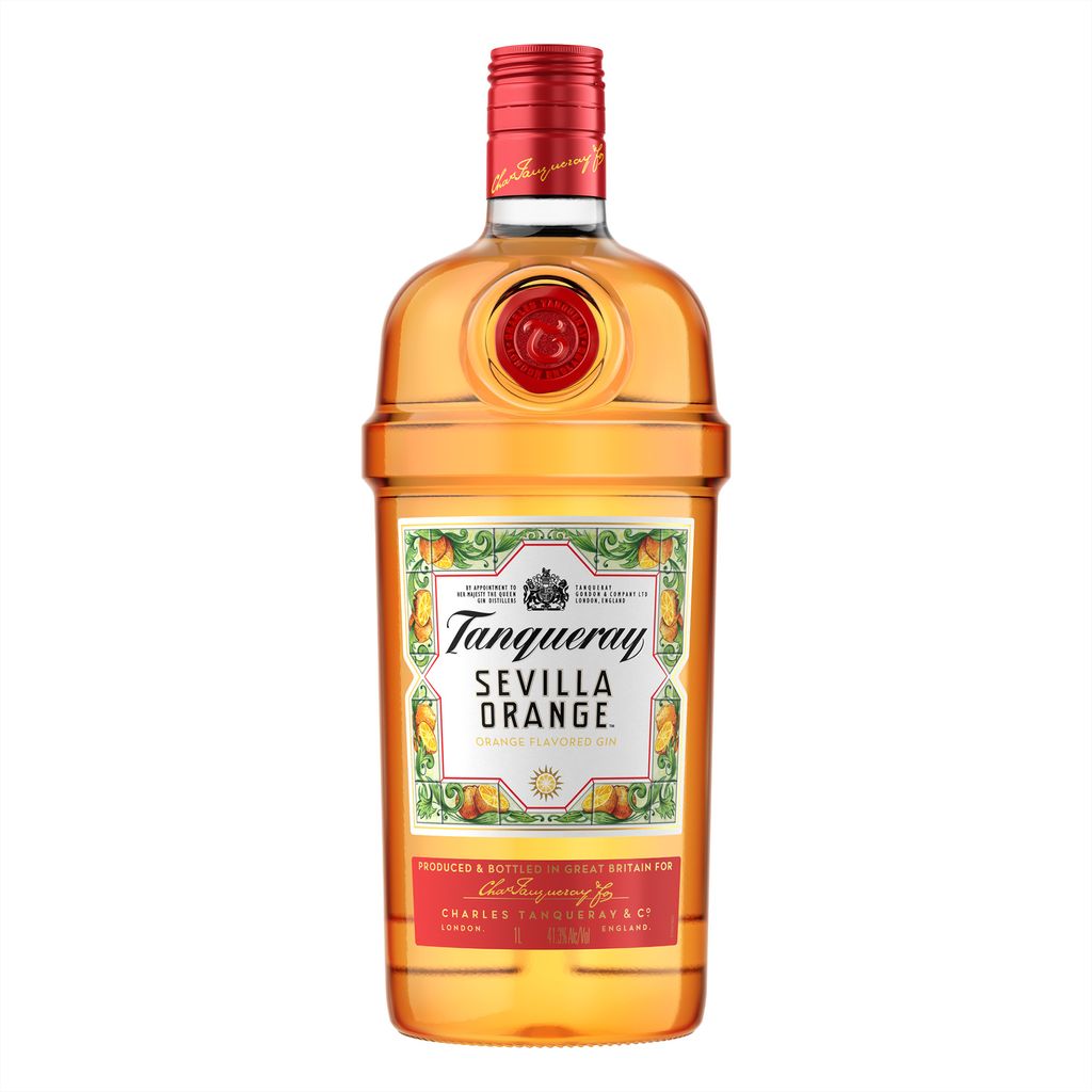 Tanqueray Flor de Sevilla Gin, Orangenaromen, 41,3% vol, 1000ml Einzelflasche