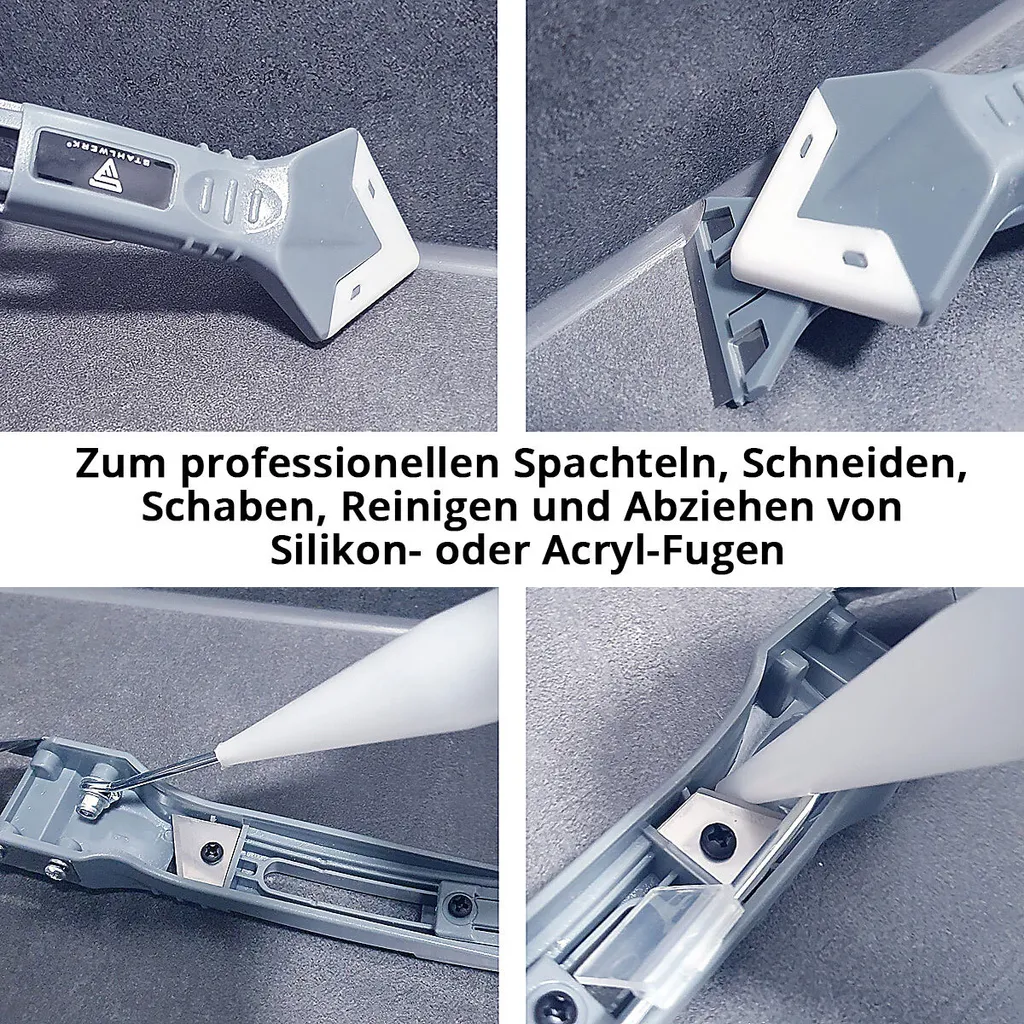 Pistolet à mastic pour joints d'étanchéité 600 ml avec spatule de pose