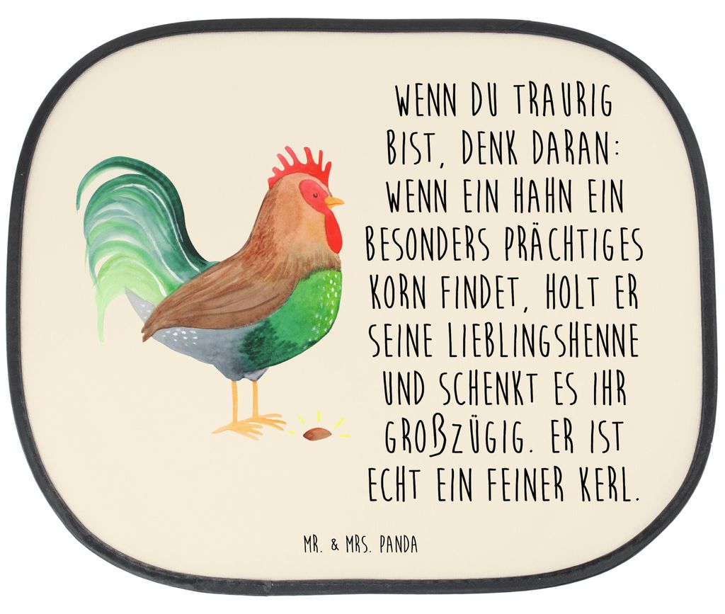 Mr. & Mrs. Panda blendschutz auto Hahn Korn - Vintage - Geschenk, Sonnenschutz Seitenscheibe, Seitlicher, Sonnenblende, Eier, Bauernhof, Henne, Nat...