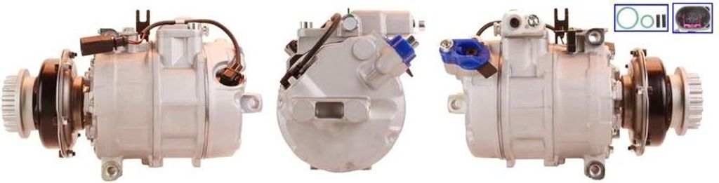 LUCAS ACP233 Klimakompressor OE 7H0820805E kompatibel mit Transporter V, Touareg, Phaeton, Multivan V