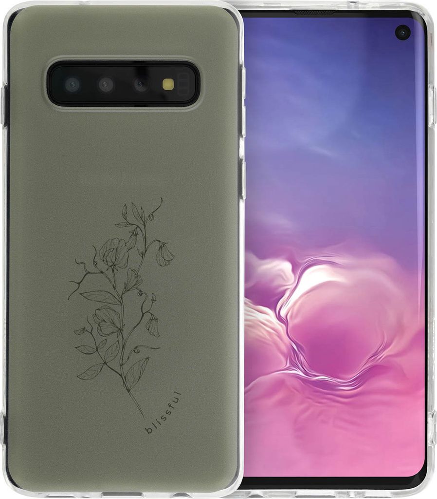 imoshion Design Hülle Samsung Galaxy S10 - Floral Green Produktbild 