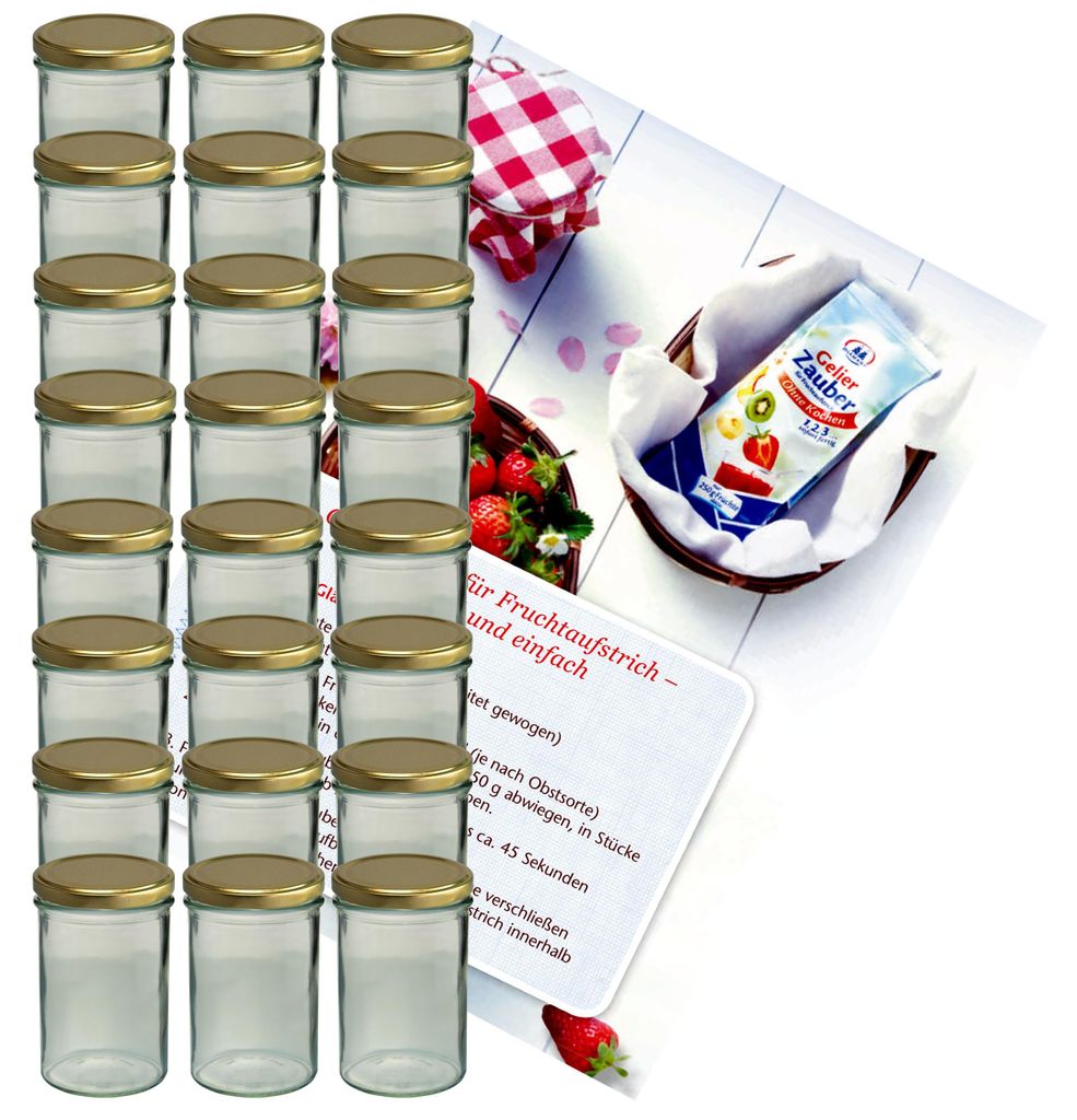 zestaw 24 kubków na dżem 435 ml słoik na przetwory słoik To Zdjęcie produktu 