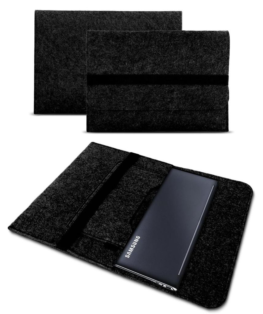 Filz Tasche für Samsung Galaxy Chromebook Go LTE 14 Zoll Hülle Schutzhülle CaseFarbe Filz Sleeve:Dunkel Grau