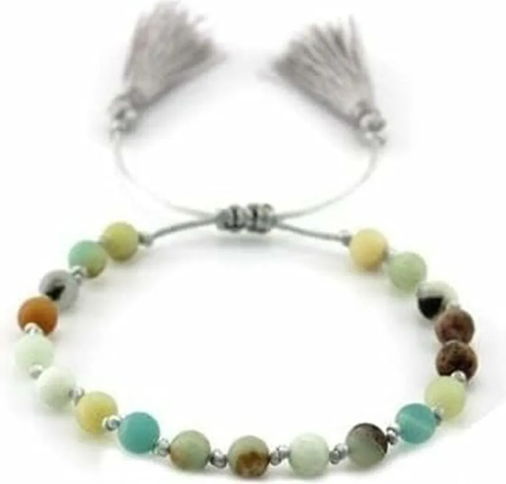 Bracelet CO88 Collection 8CB-80037 vert perles et acier inoxydable