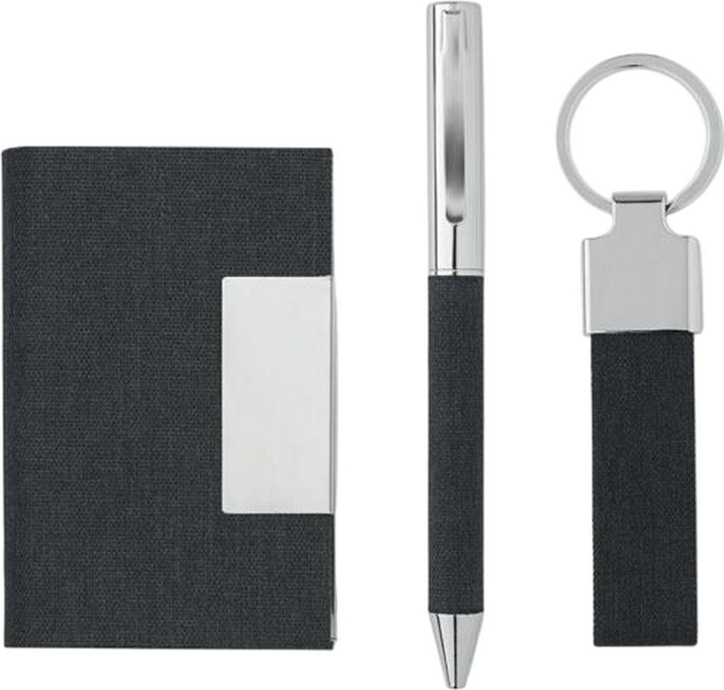 MidOcean - Geschenk-Set "Scribi 3" 3er-Pack MO1520 (Einheitsgröße) (Schwarz)