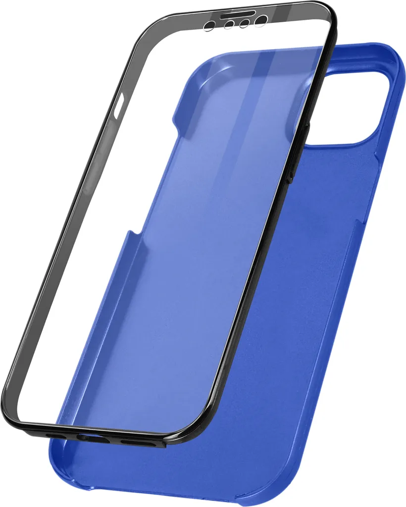 Custodia iPhone 13 Mini Blu 360 Gradi: Protezione Totale Fronte Retro