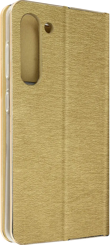 Custodia Samsung S23 Plus Oro: Accessorio Luxury Flip con Slot Carte