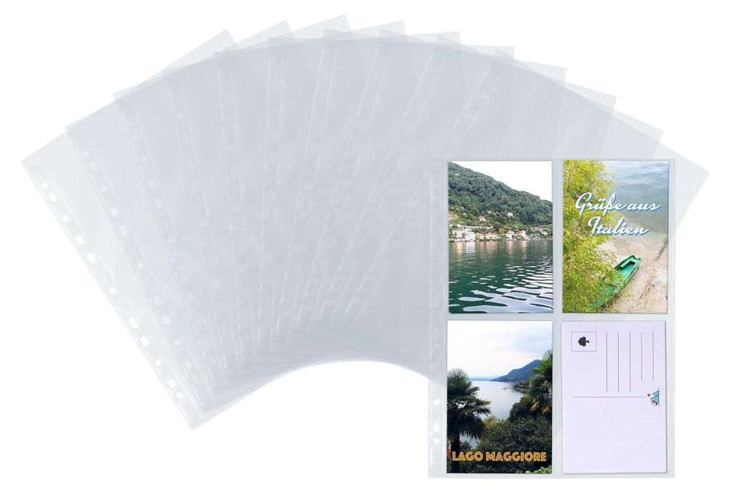 Postkartenhüllen, transparent, Folie 10 St. Produktbild 