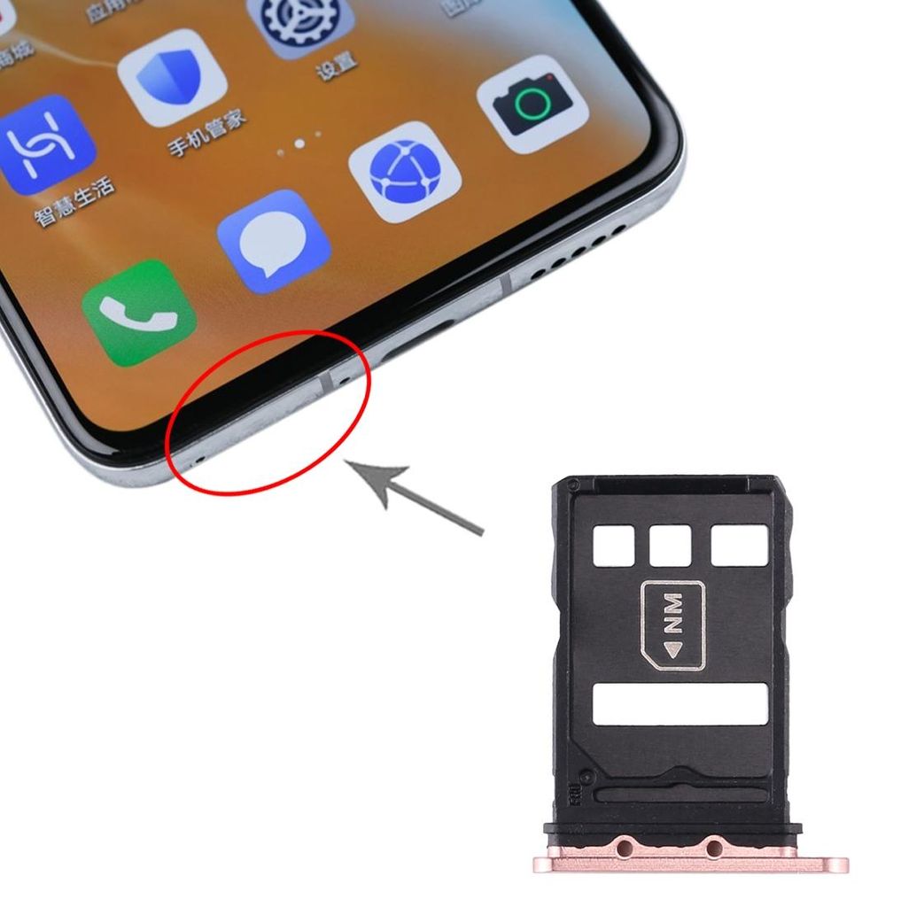 Support pour carte NM + plateau pour carte SIM pour Huawei Image du produit 