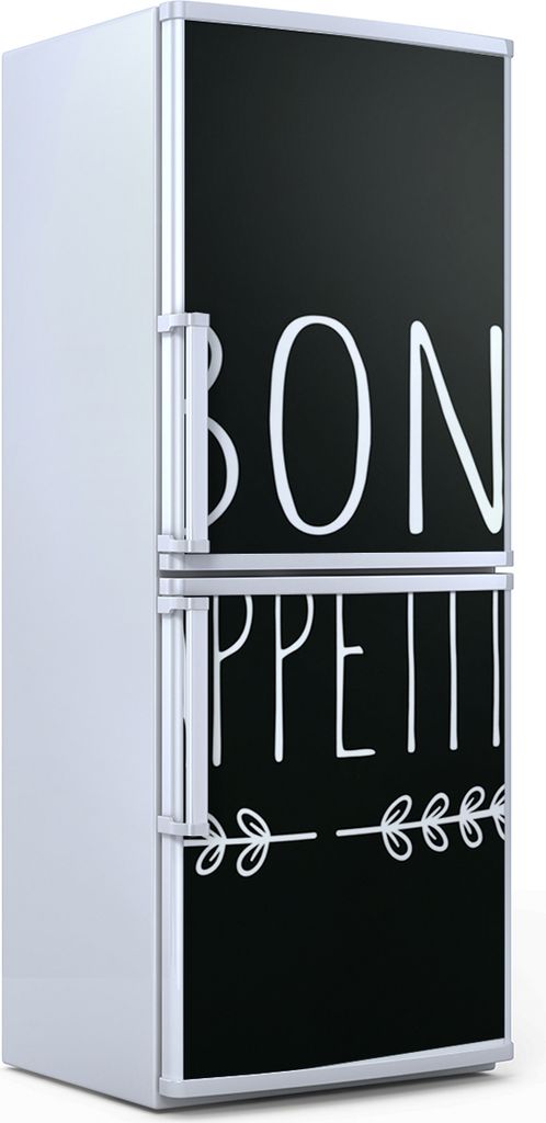 Kühlschrankdekoration 60x180 cm Aufkleber auf dem Kühlschrank - Bon appetit Inschrift Gemüse