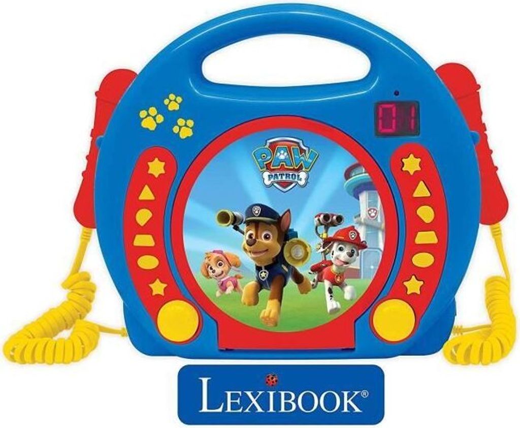 Lexibook Prenosný CD prehrávač so 2 mikrofónmi Labková Obrázok produktu 7