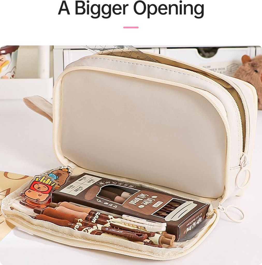 Cute Pencil Case Große Kapazität Pencil Pouch 6-Layer Durable und leicht zu reinigen Zipper Pocket Bag mit Griff Dewsign Office Organizer Geschen...