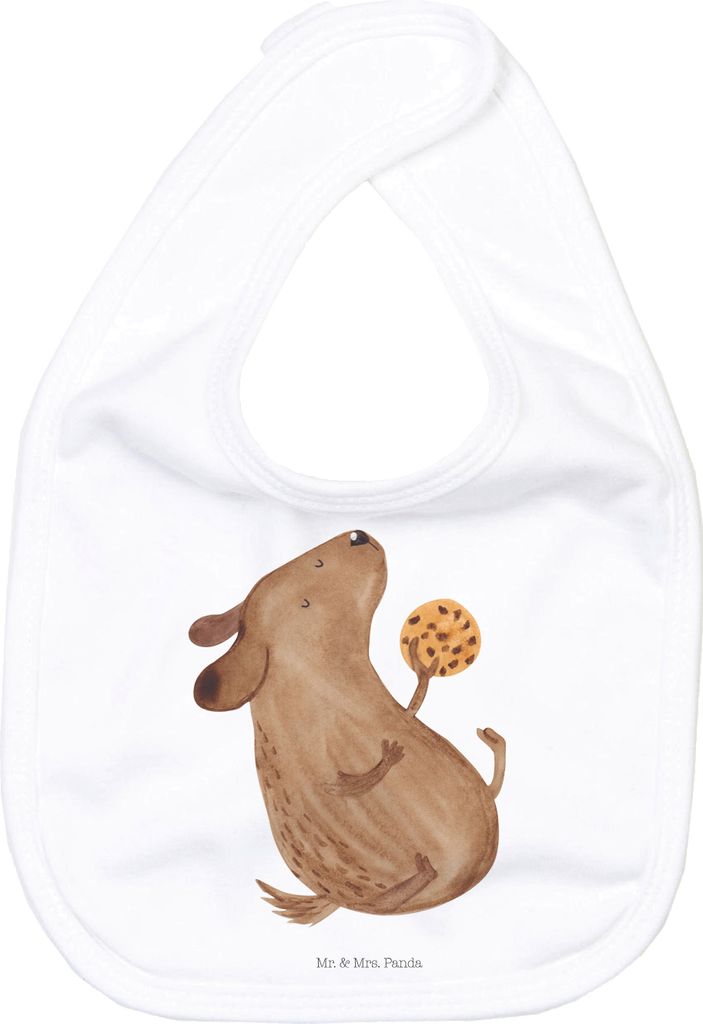 Mr. & Mrs. Panda Sabber Lätzchen Hund Keks - Weiß - Geschenk, Leckerli, Sprüche, Babylätzchen, Hundeleckerli, Für Babys, Sabberlätzchen, Schl...