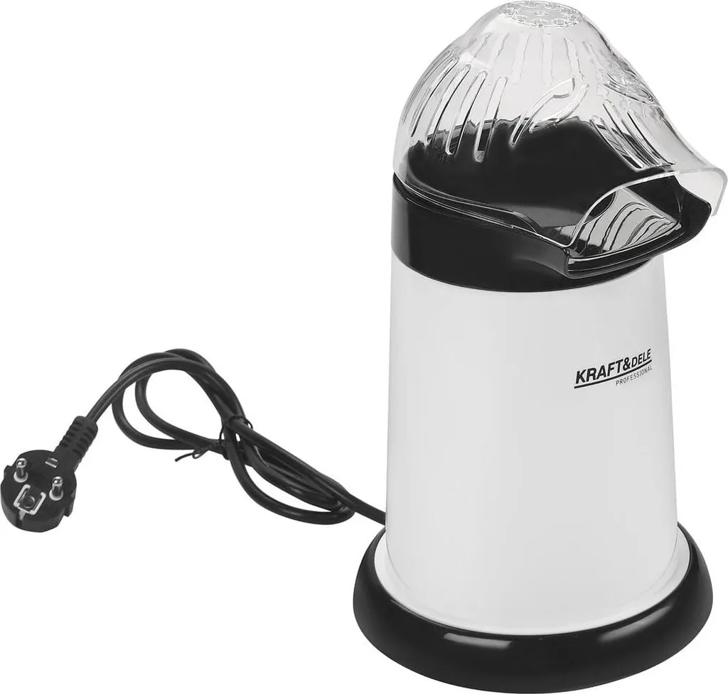 Machine à Popcorn pour Soirée Cinéma - Appareil 1300W Blanc de Table - 6