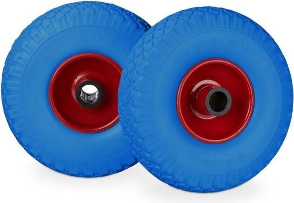 Roues de brouette increvables 2 pièces - Pneus pleins en PU avec jantes