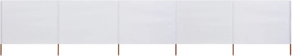 Eleganten-Stil 5-teiliges Windschutzgewebe 600 x 160 cm Sandweiß - Sonnenschirme Hommie8081256 1parcel