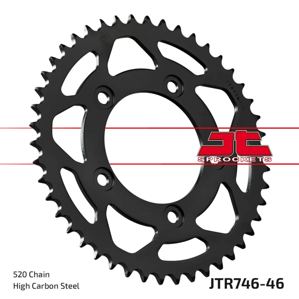 Couronne Kettenrad 46Z 520 SI - Pignon Arrière Haute Précision pour Moto