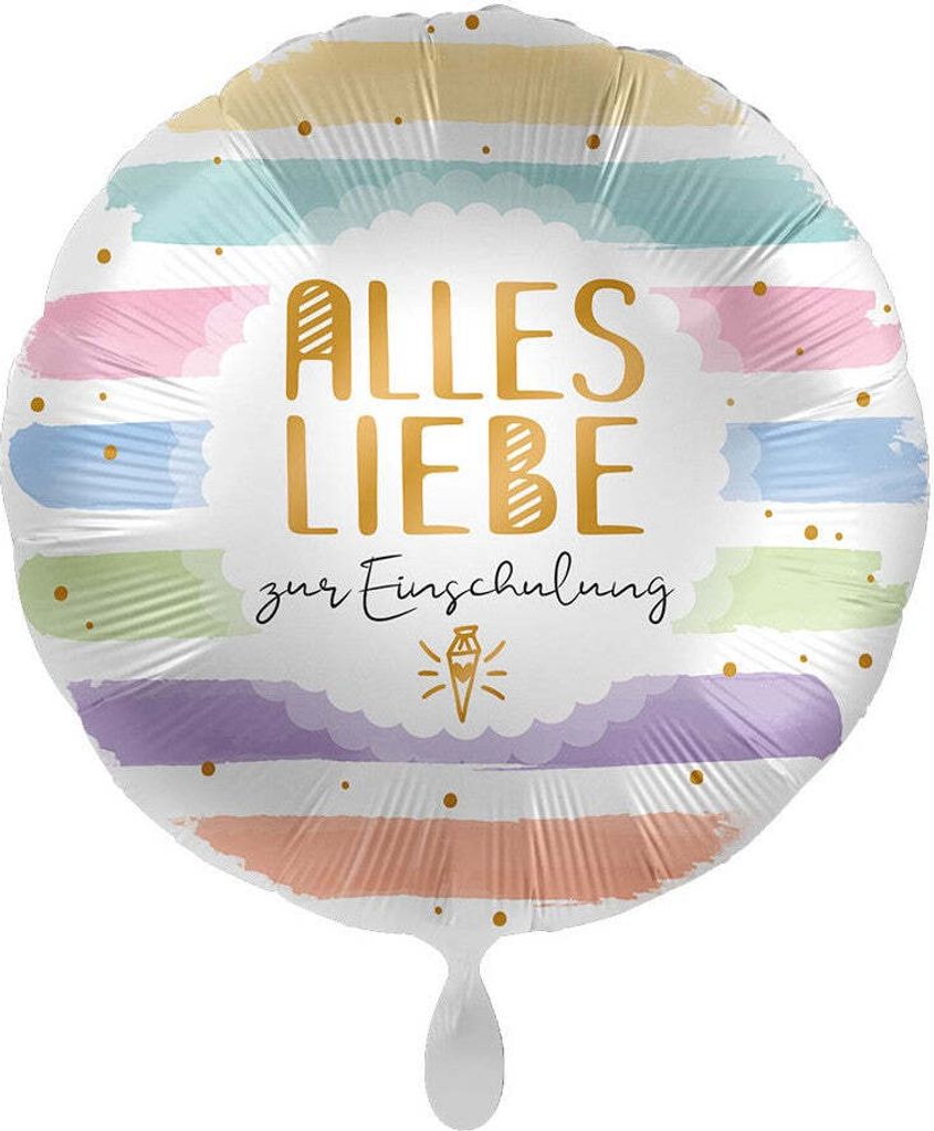 Pastell Folienballon Einschulung 43cm Produktbild 