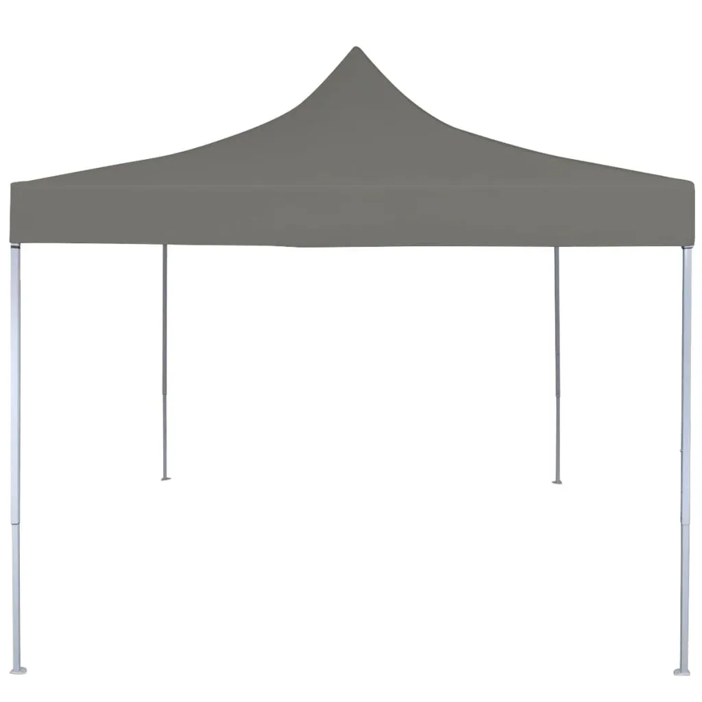vidaXL Tenda pieghevole per feste pop-up 3 x 3 m antracite