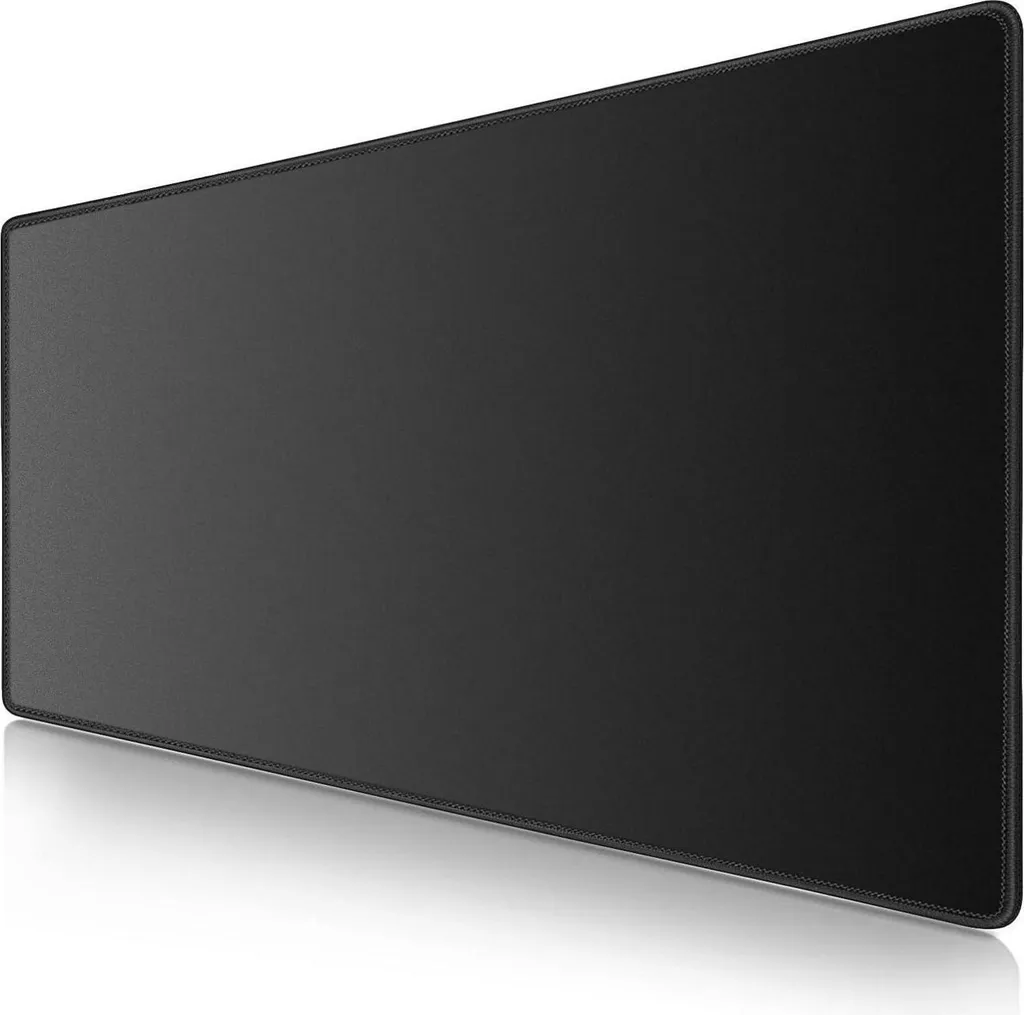 Grand tapis de souris gamer XXL 90x40cm noir surface lisse et précise