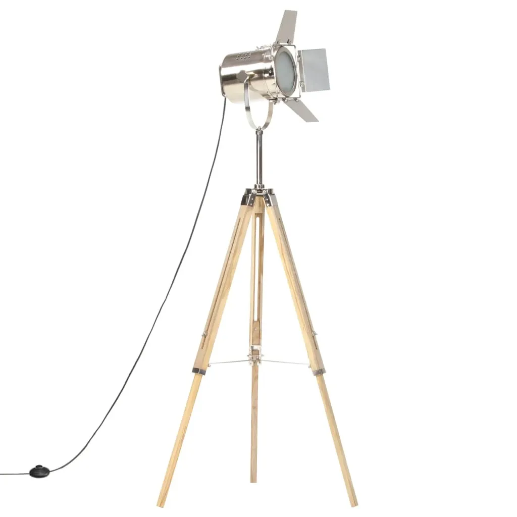 Lampadaire Bois de Manguier Massif Tripode 140 cm Finition Artisanale
