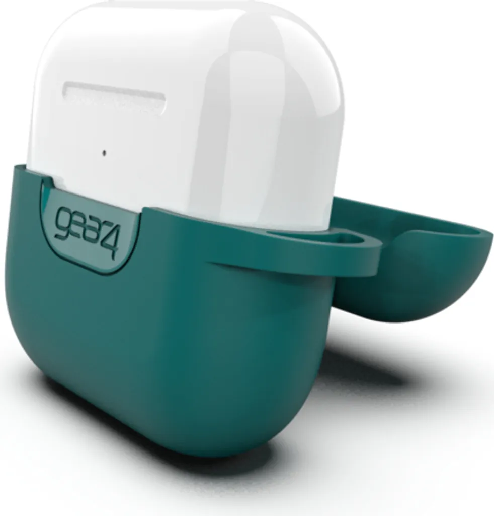 Coque AirPods Pro GEAR4 Apollo Housse Protection Silicone Antichoc Verte