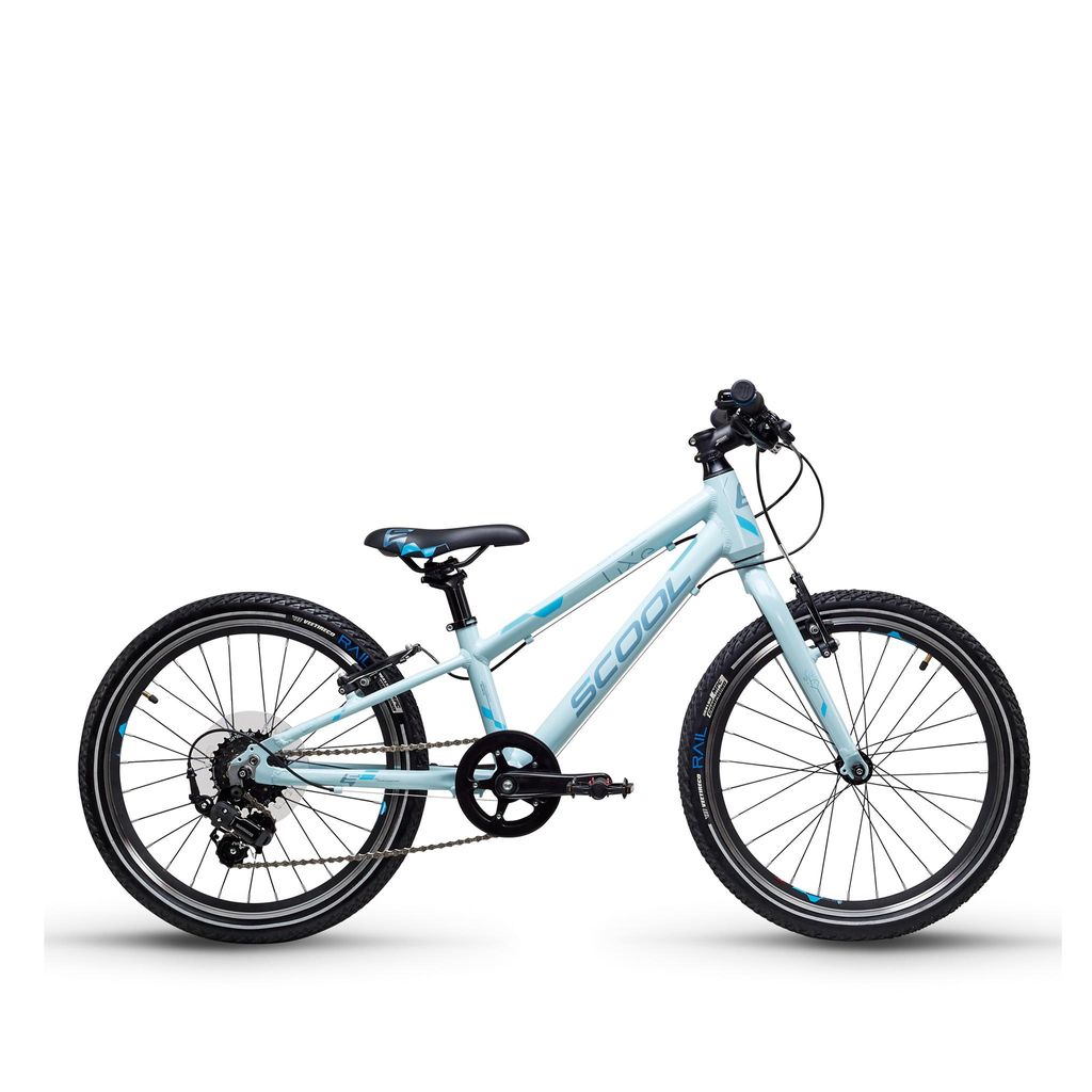 20 Zoll Kinderfahrrad S'COOL liXe, 7 Gang, V-Brake, Aluminiumrahmen, Schutzbleche, Reflektoren, Sky Blue/Blue, 115–130 cm ab 6 J.