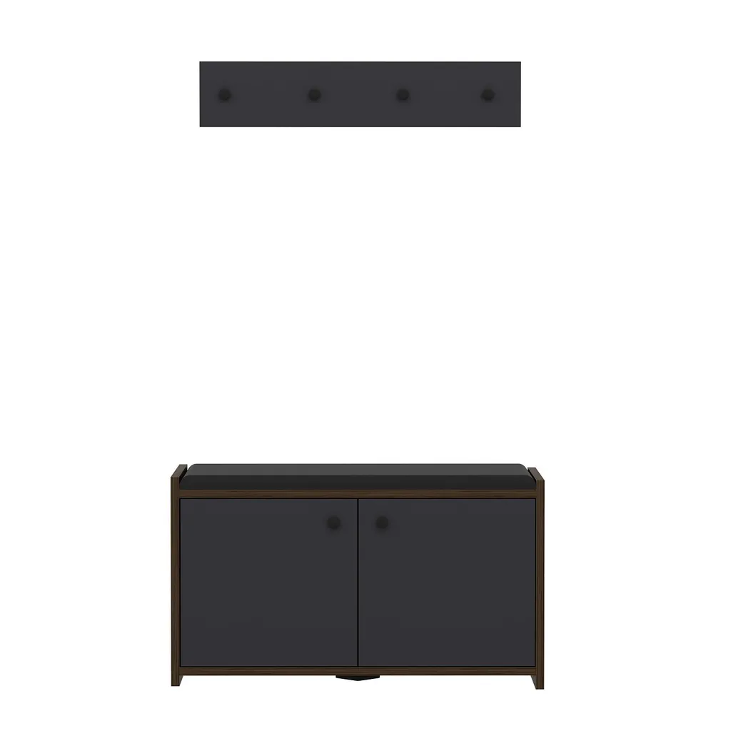Meuble d'entrée pour chaussures anthracite Zen idéal petits appartements - 5