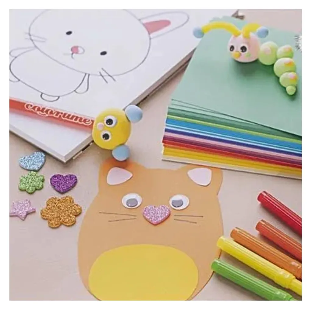 Kit Creativo Maxi per Bambini: Silk Clay, Pompon e Lavoretti 6 Anni - 5