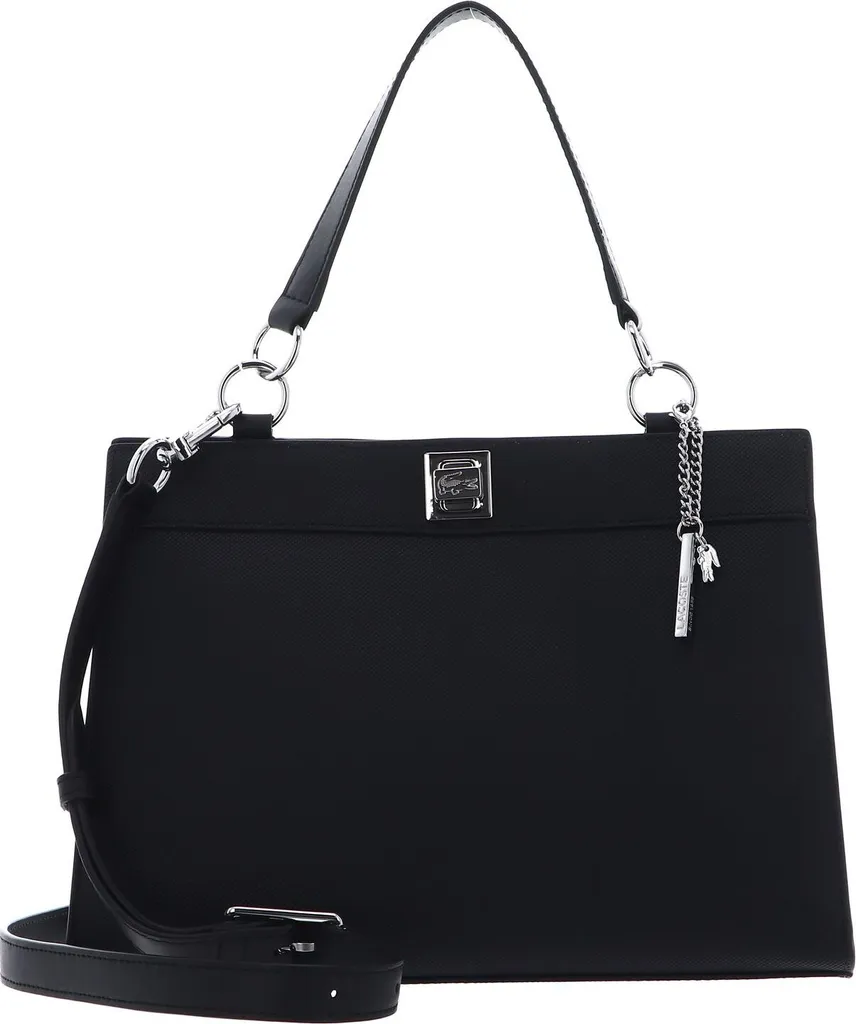 Lacoste Daily Lifestyle Sac à main noir cabas chic à bandoulière NF3871DB