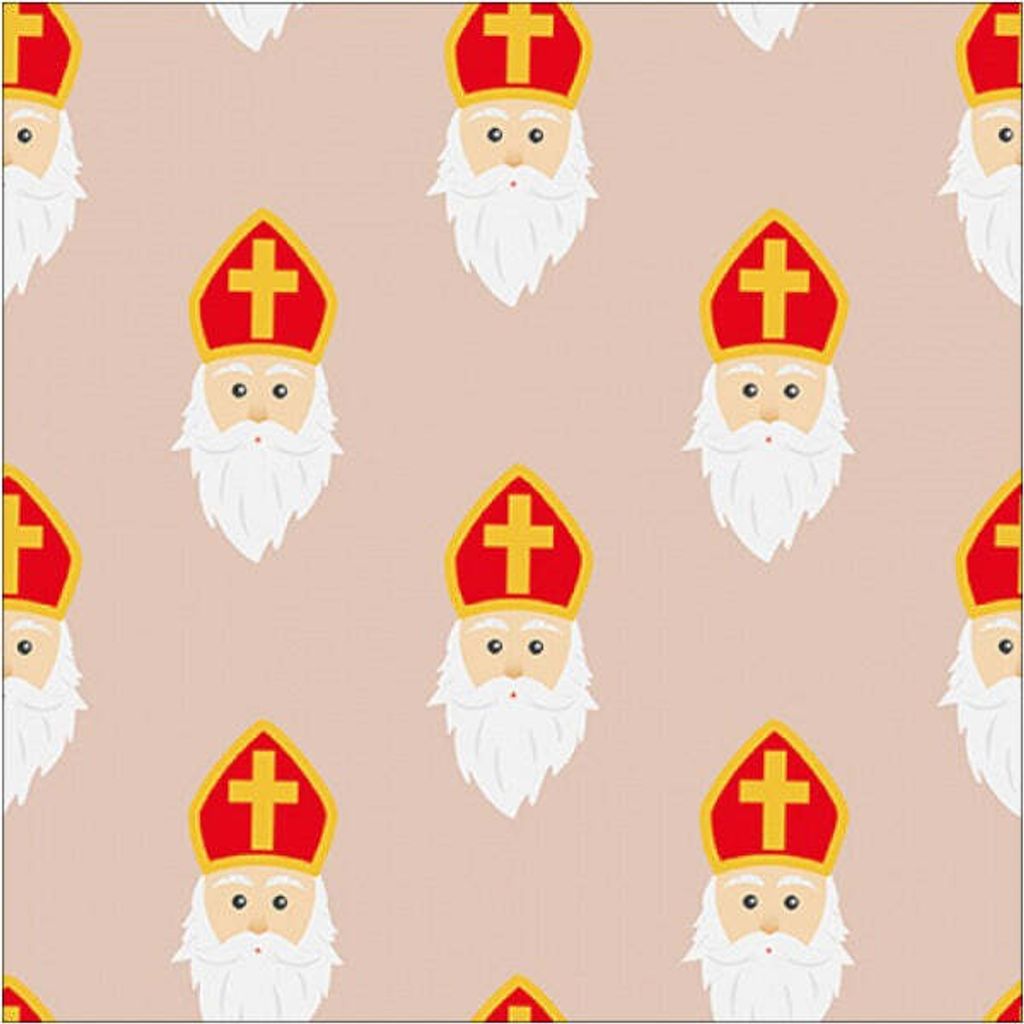Servietten 33x33 cm - Saint Nicholas head