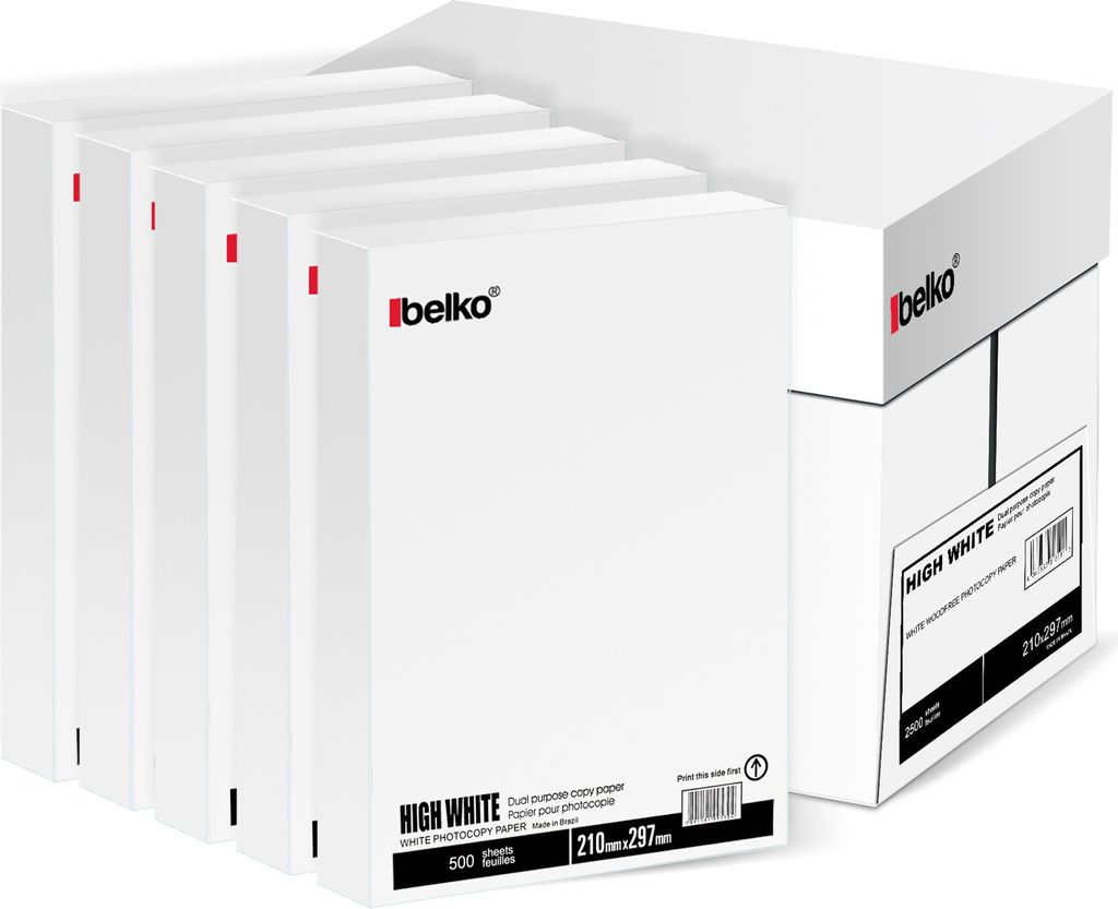 Premium Kopierpapier 2500 Blatt DIN A4 Hochweiß Copy Papier Produktbild 