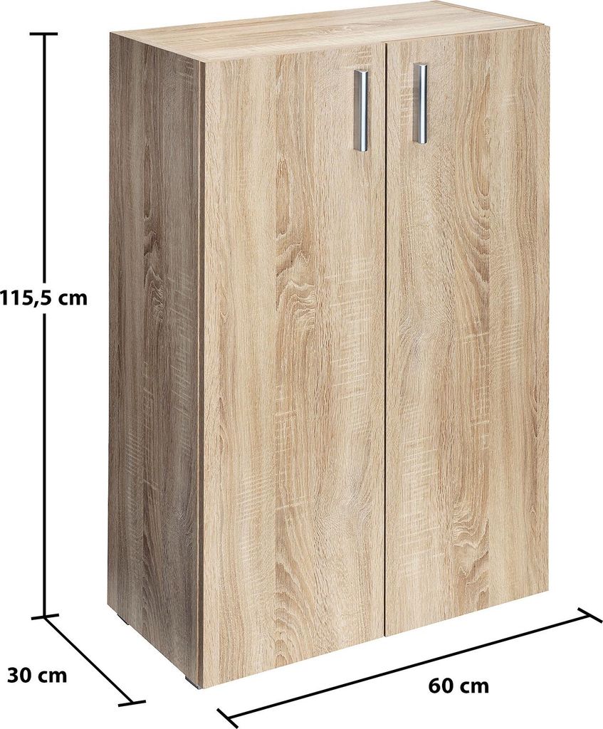 Casaria Armoire avec portes 115,5 x 60 x 30 cm Meuble de Image du produit 