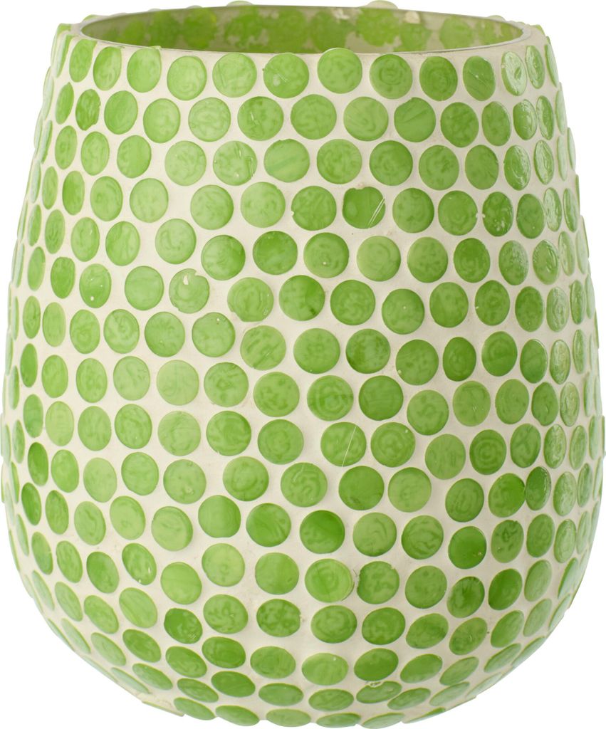 J-Line Kerzenständer Mosaik Glas Grün Large