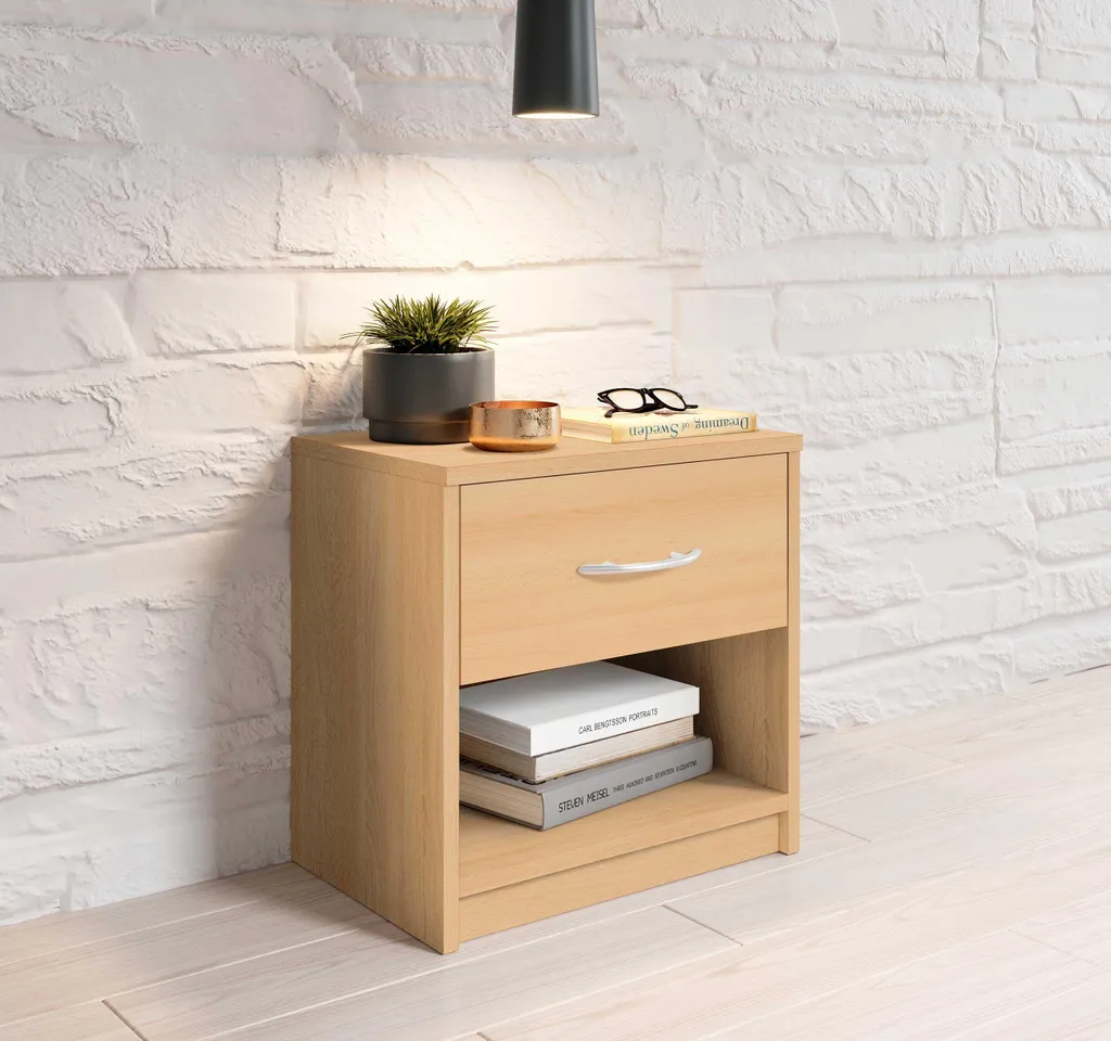 Chevet de chambre Pepe petit modèle avec compartiment de rangement - 5