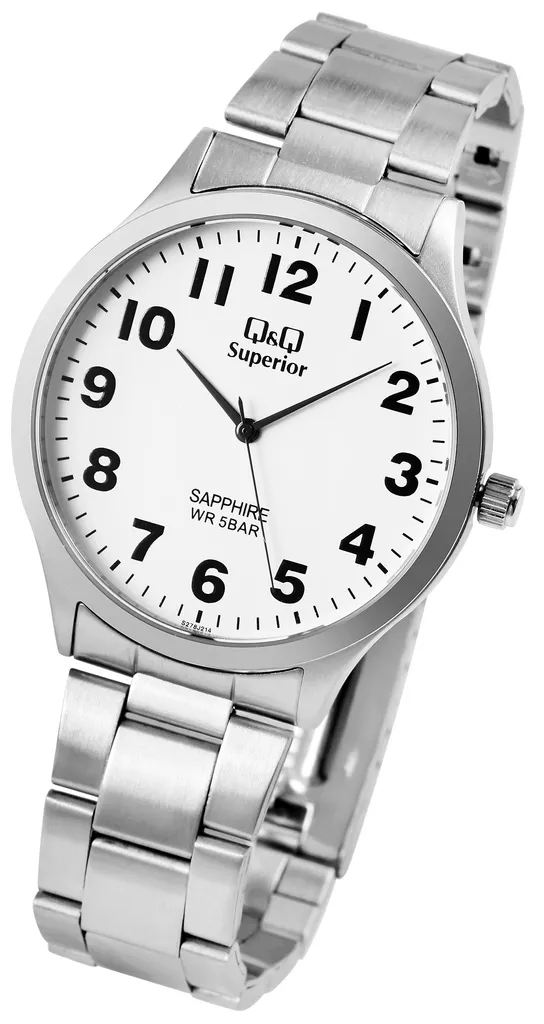 Orologio Uomo Q&Q Superior S278J214Y - Design Classico Argento - 4